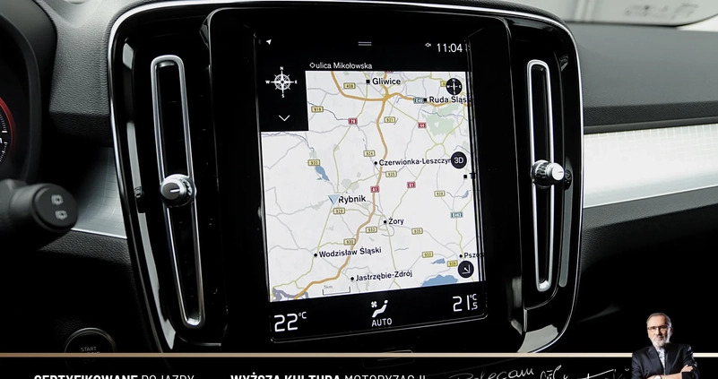 Volvo XC 40 cena 139898 przebieg: 44296, rok produkcji 2021 z Strzegom małe 497